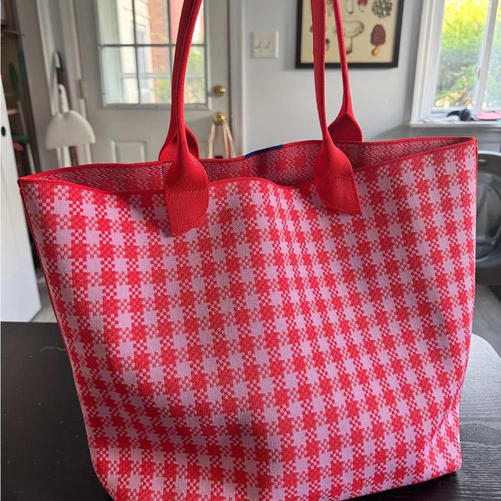 Rothy's Poppy Gingham Lightweight Tote